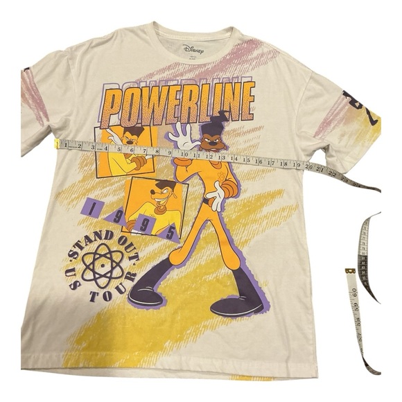 Disney Powerline Stand Out Tour 1995 Graphic T-Shirt Men’s Medium A Goofy Movie - Picture 3 of 6